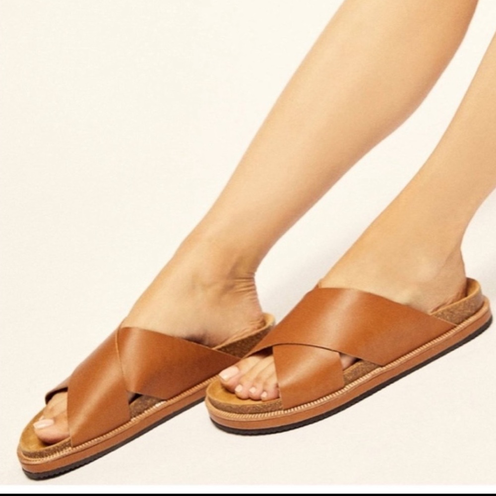 🆕 Free People Sidelines Flat Footbed Sandal - Picture 11 of 12